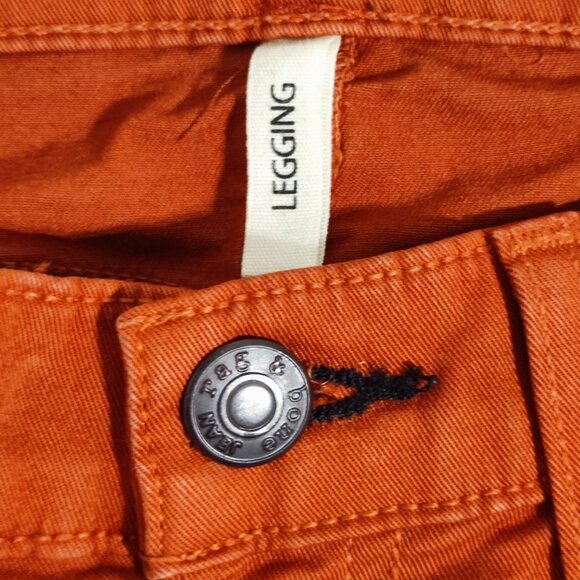 rag & bone jean jeggings women's size 26 rusty orange stretchy - Picture 6 of 14